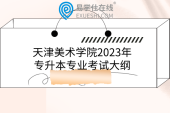 天津美術學院2023年專升本專業(yè)考試大綱