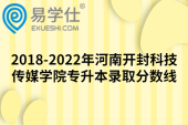 2018-2022年河南开封科技传媒学院专升本录取分数线