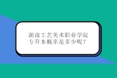 湖南工藝美術職業(yè)學院專升本概率是多少呢？