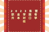 東營職業(yè)學(xué)院專升本對口學(xué)校2023年是哪些？