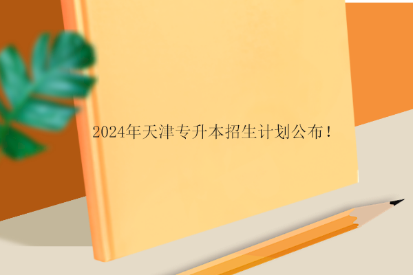 2024年天津专升本招生计划
