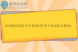 青島城市學(xué)院專升本2024年各專業(yè)錄取分數(shù)線