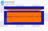 景德鎮(zhèn)藝術職業(yè)大學專升本2023-2024招生計劃多少？