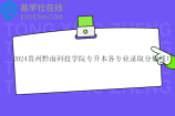 2024貴州黔南科技學(xué)院專升本各專業(yè)錄取分?jǐn)?shù)線