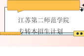 江蘇第二師范學(xué)院專轉(zhuǎn)本2022-2024年招生計劃匯總！