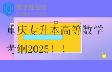 重慶專升本高等數(shù)學(xué)考綱2025  含題型、分值、參考教材