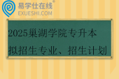 2025巢湖學(xué)院專升本擬招生專業(yè)、招生計(jì)劃、招生范圍！！