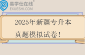 2025年新疆專升本真題模擬試卷！