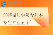 2025昆明學院專升本招生專業(yè)五個~