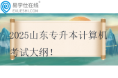 2025山東專升本計算機考試大綱！