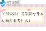 2025天津仁愛學(xué)院專升本動畫專業(yè)考什么？