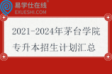 2021-2024年茅臺(tái)學(xué)院專(zhuān)升本招生計(jì)劃匯總