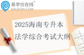 2025海南專升本法學(xué)綜合考試大綱