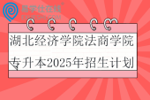 湖北經(jīng)濟(jì)學(xué)院法商學(xué)院專升本2025年招生計(jì)劃870人