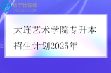 大連藝術學院專升本招生計劃2025年