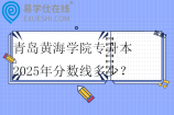 青島黃海學(xué)院專升本2025年分?jǐn)?shù)線多少？
