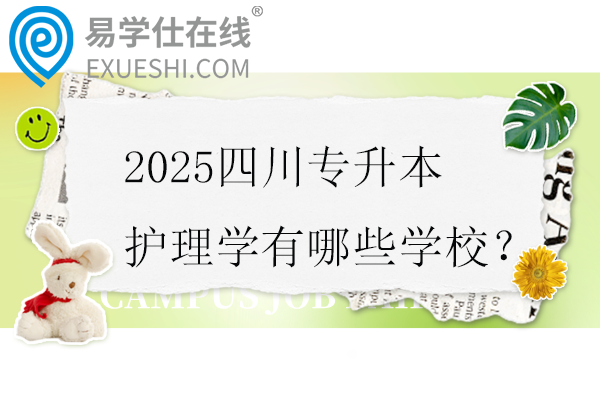 2025四川专升本护理学有哪些学校?