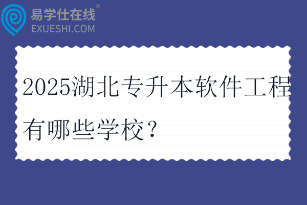 2025湖北专升本软件工程有哪些学校?