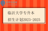 临沂大学专升本招生计划2023-2025 临沂大学专升本招生计划2023-2025