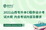 2021山西專升本C程序設(shè)計(jì)考試大綱確定 內(nèi)含考試內(nèi)容及要求