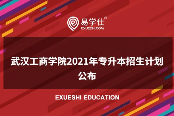 武汉工商学院2021专升本招生计划公布
