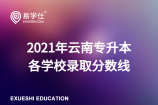 2021年云南专升本各学校录取分数线_汇总统计