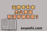 云南专升本怎么查询有没有被录取？在云南专升本网站官网查吗