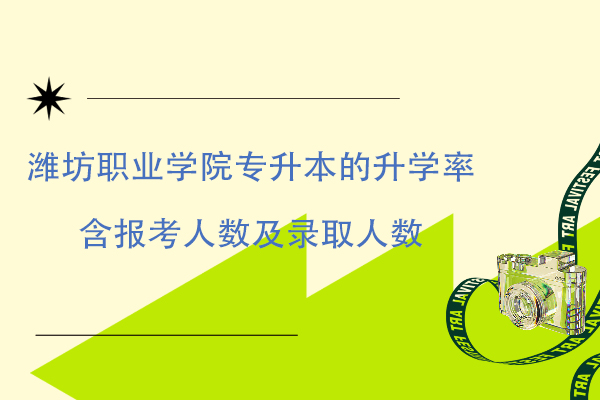 潍坊职业学院专升本的升学率 含报考人数及录取人数