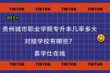 贵州城市职业学院专升本几率多大，对接学校有哪些？