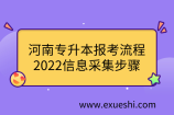 河南专升本报考流程-2022信息采集步骤