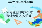 云南省全日制专升本考试大纲-2022护理