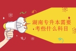 湖南专升本需要考些什么科目？考试科目大于3门！
