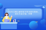 2022年无锡太湖学院专转本招生简章、招生专业计划、学费