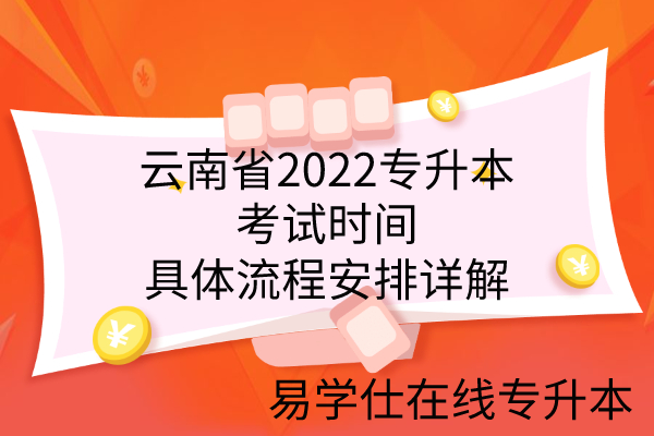云南省2022专升本考试时间