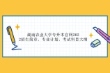 湖南农业大学专升本官网2022招生简章、专业计划、考试科目大纲（下载）