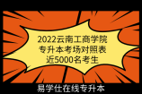 2022云南工商学院专升本考场对照表-近5000名考生