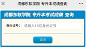 2022年成都东软学院专升本成绩查询系统开启 赶紧查看成绩哦！