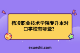 杨凌职业技术学院专升本对口学校有哪些？