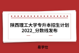陕西理工大学专升本招生计划2022_分数线发布