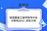 陕西服装工程学院专升本分数线2022_招生计划