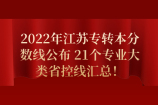 2022年江苏专转本分数线公布 21个专业大类省控线汇总！