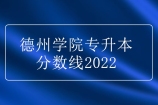 德州学院专升本分数线2022发布 材料化学284分！