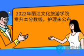2022年丽江文化旅游学院专升本分数线，护理未公布