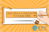 2022江西农业大学南昌商学院专升本录取分数线多少？商务英语347