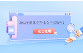 2023年湖北专升本会考高数吗？