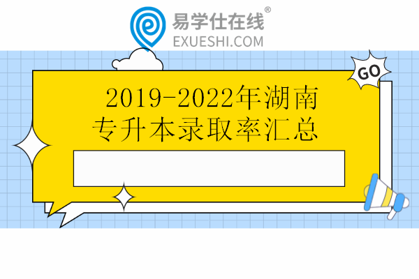 2019-2022年湖南专升本录取率