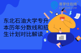 东北石油大学专升本历年分数线和招生计划对比解读