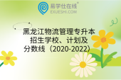 黑龙江物流管理专升本招生学校、计划及分数线（2020-2022）