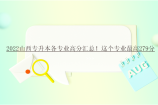 2022山西专升本各专业高分汇总！这个专业最高279分