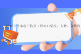 2021-2022陕西专升本电子信息工程对口学校、人数、分数线！